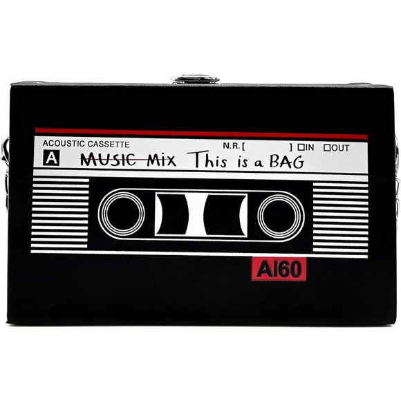 Women's Black 90s Hip Hop Handbags Purse Vintage Chain Bags 90s Outfit - Picture 7 of 15